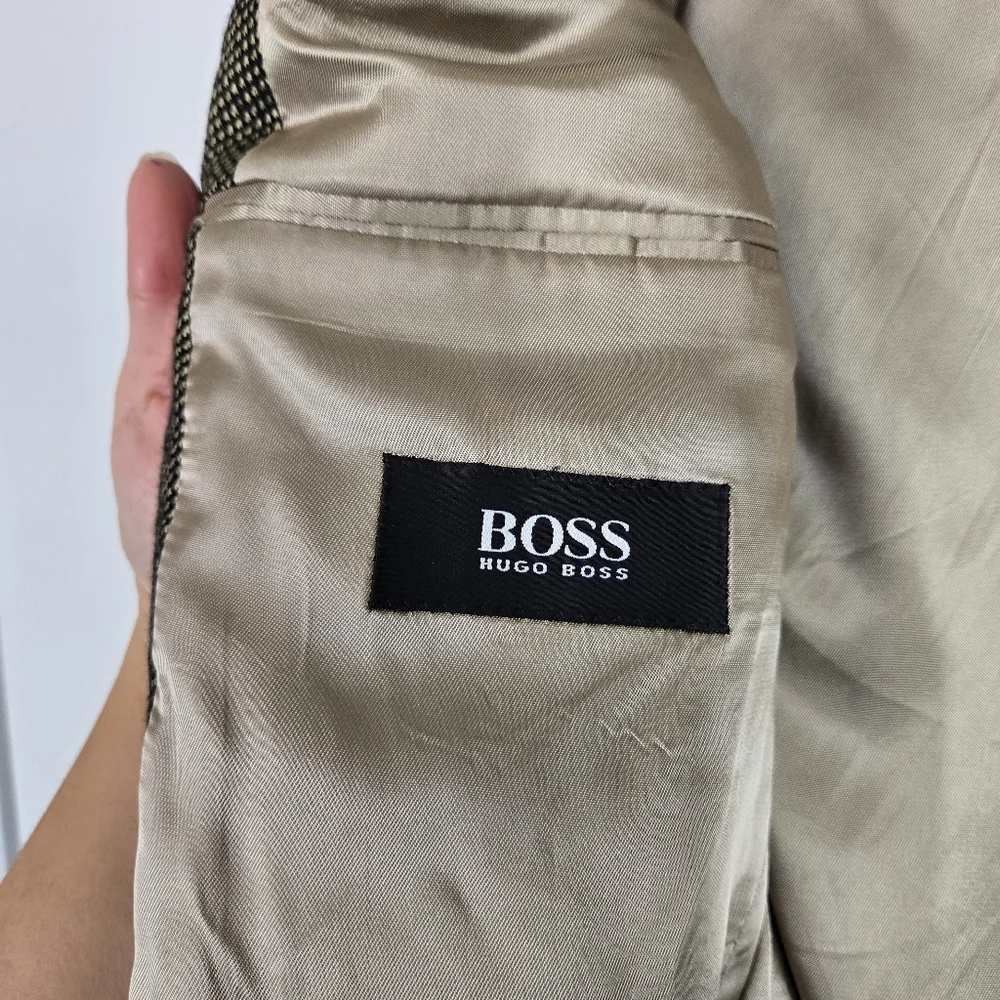 Vtg Hugo Boss Mens Sport‎ Coat 40T Einstein Cashmere Wool Suit Blazer Casual